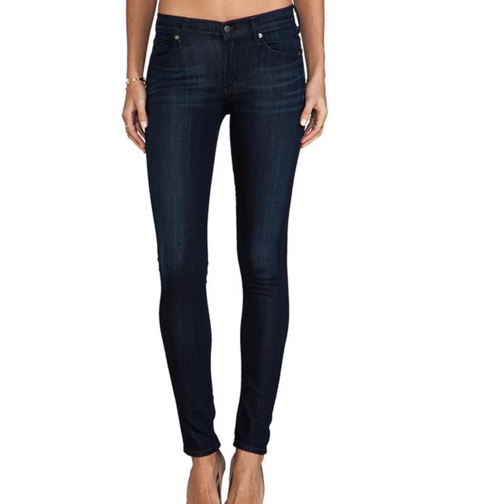 CITIZENS OF HUMANITY Avedon Low Rise Skinny Leg Dark Jeans